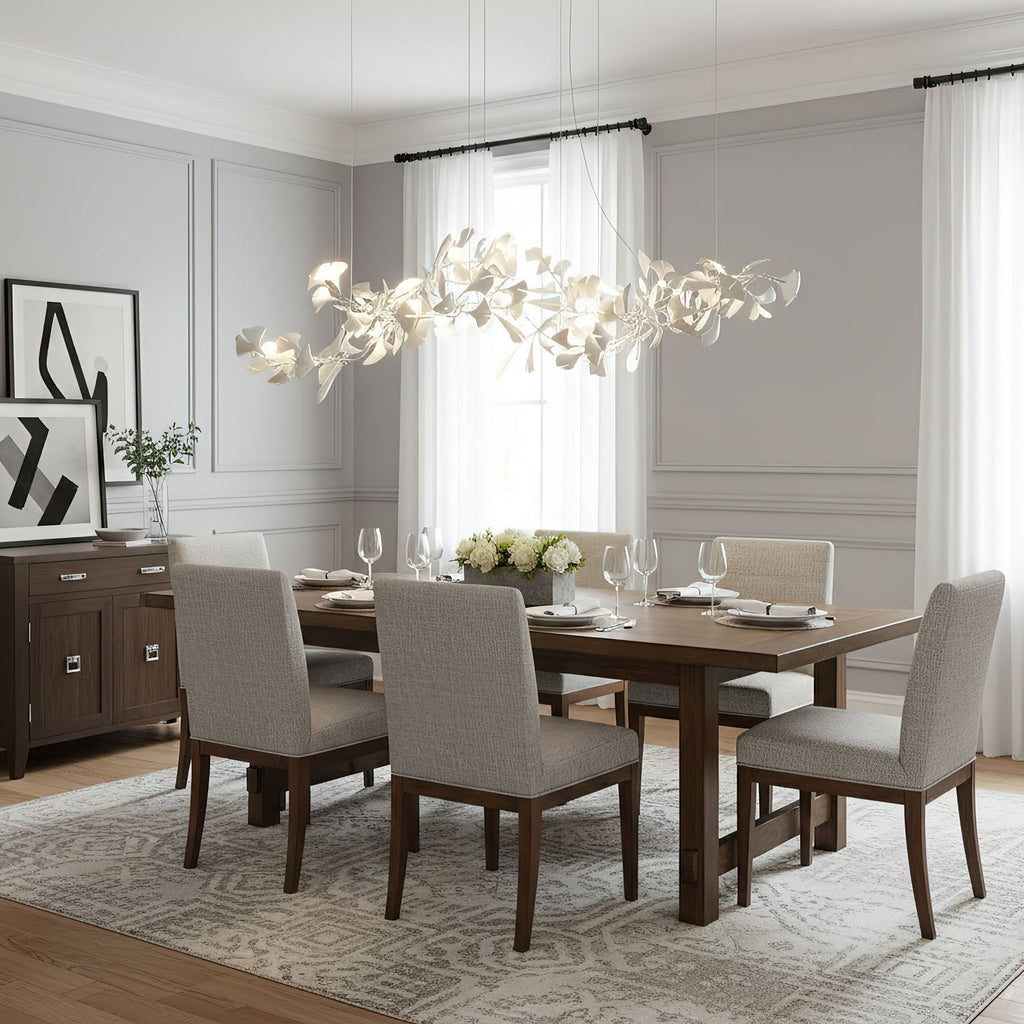 Porcelain Gingko Chandelier
