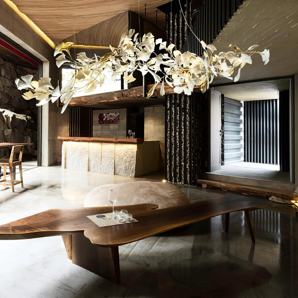 Porcelain Gingko Chandelier