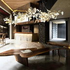 Porcelain Gingko Chandelier