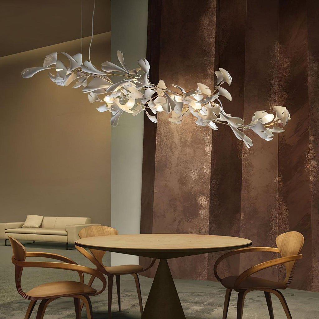 Porcelain Gingko Chandelier