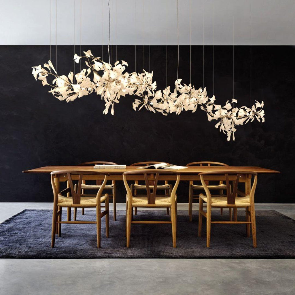 Porcelain Gingko Chandelier
