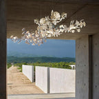 Porcelain Gingko Chandelier