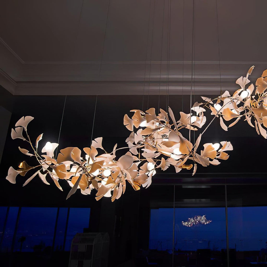 Porcelain Gingko Chandelier