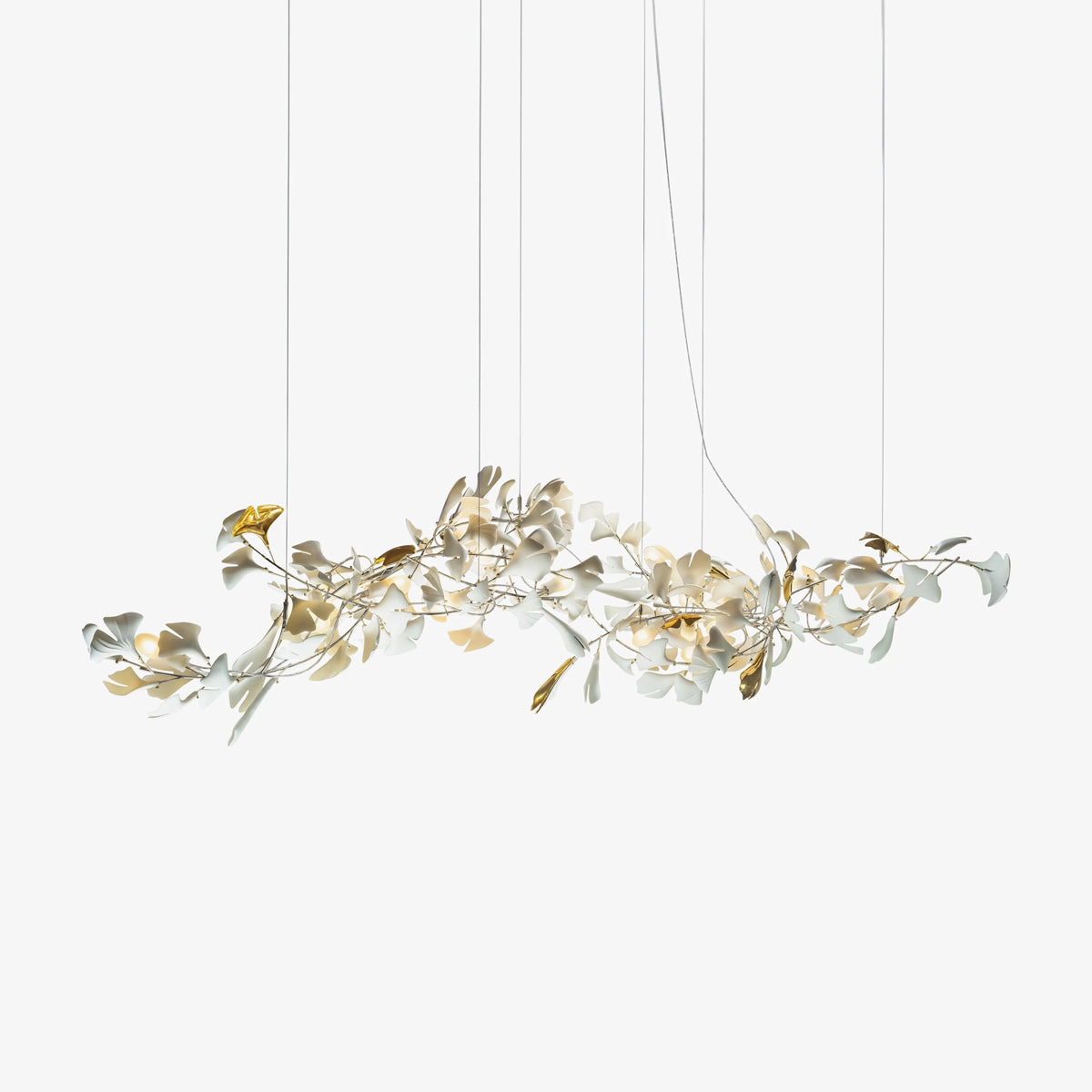 Porcelain Gingko Chandelier