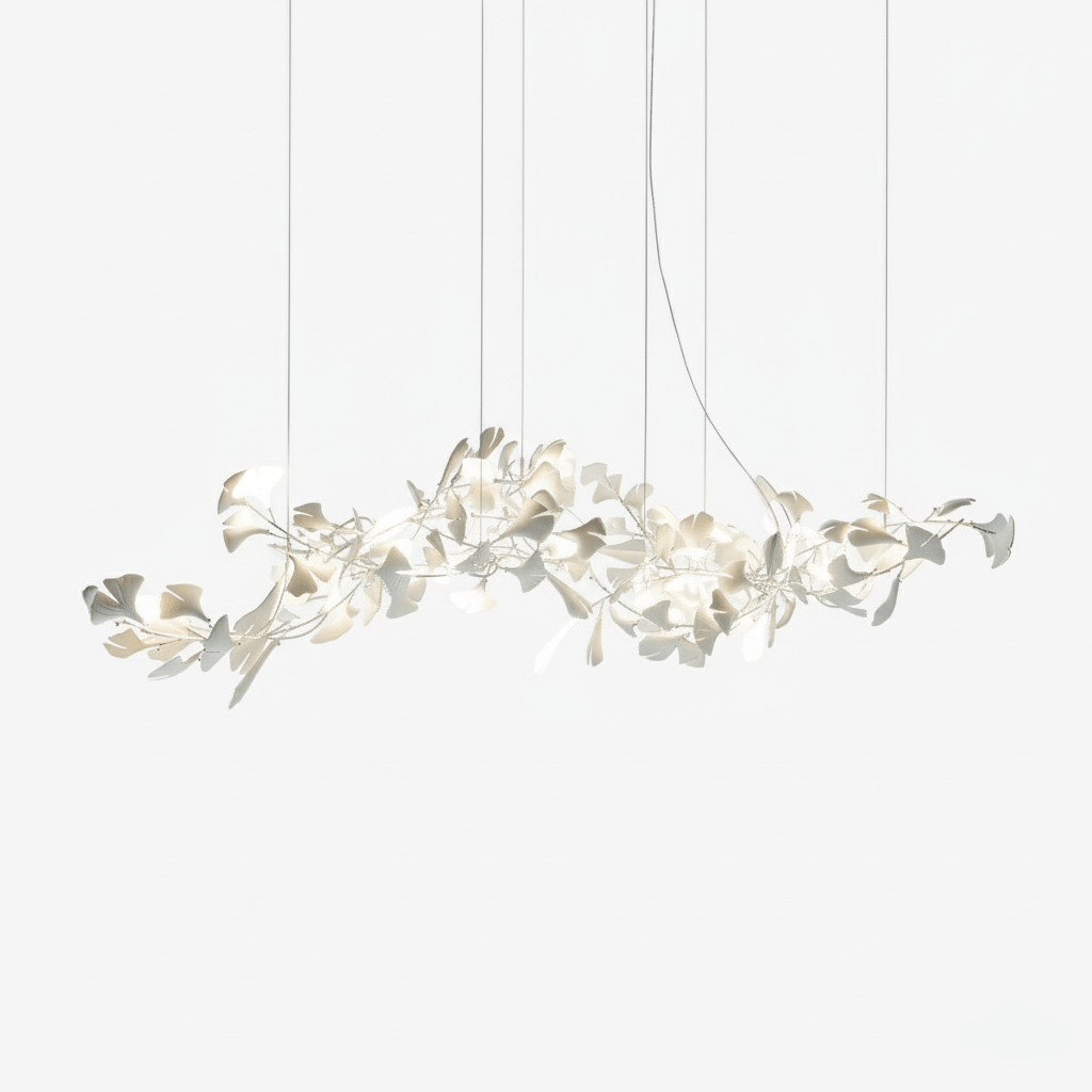 Porcelain Gingko Chandelier