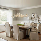 Porcelain Gingko Chandelier