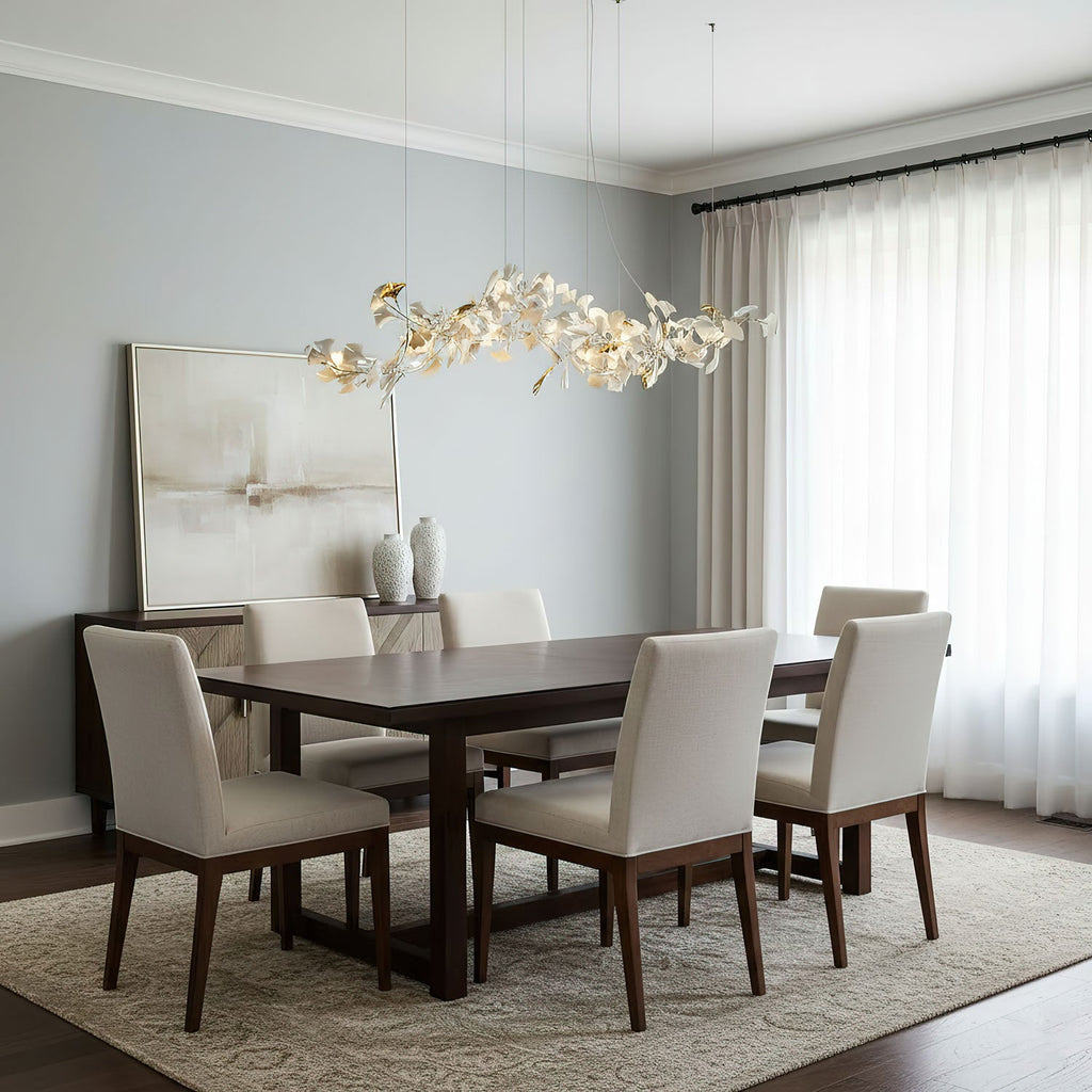 Porcelain Gingko Chandelier