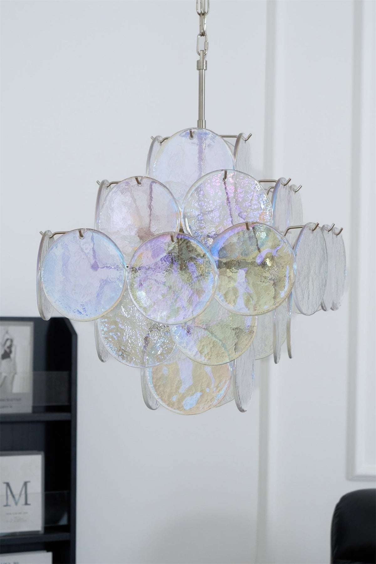 Aurelia Iridescent Glass Chandelier