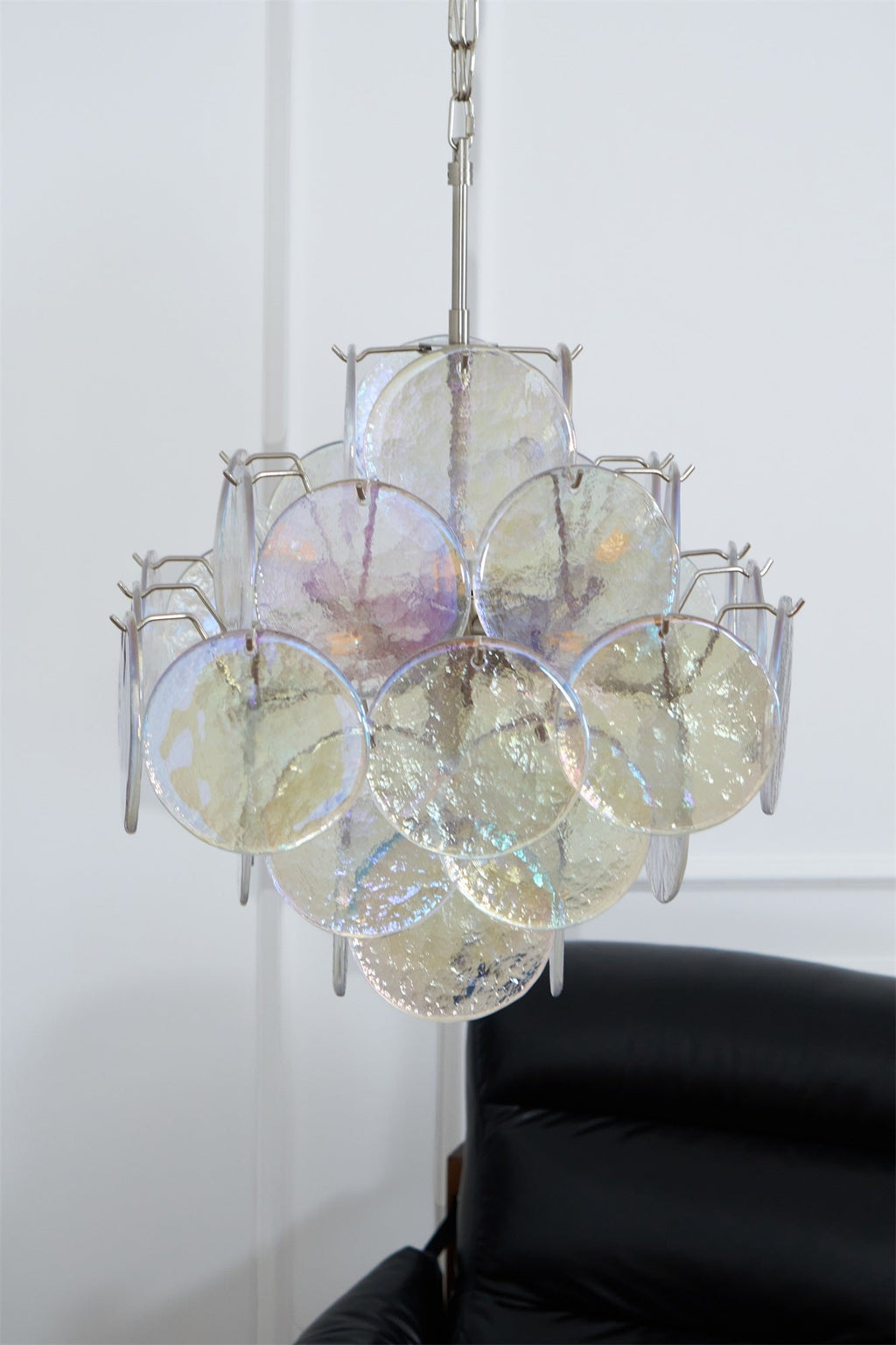Aurelia Iridescent Glass Chandelier