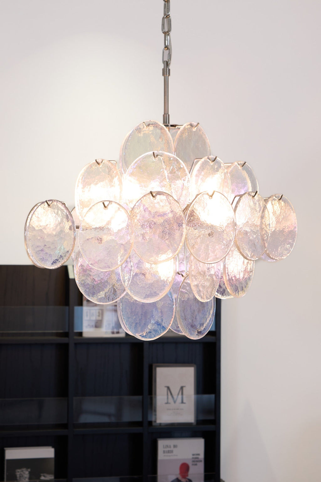 Aurelia Iridescent Glass Chandelier