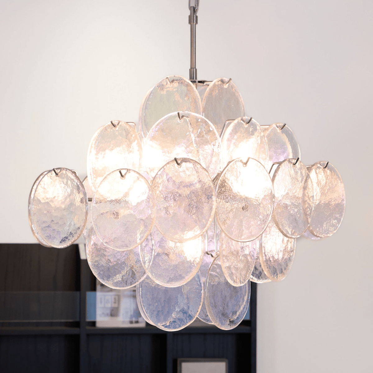 Aurelia Iridescent Glass Chandelier