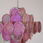 Aurelia Pink Glass Chandelier