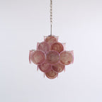 Aurelia Pink Glass Chandelier