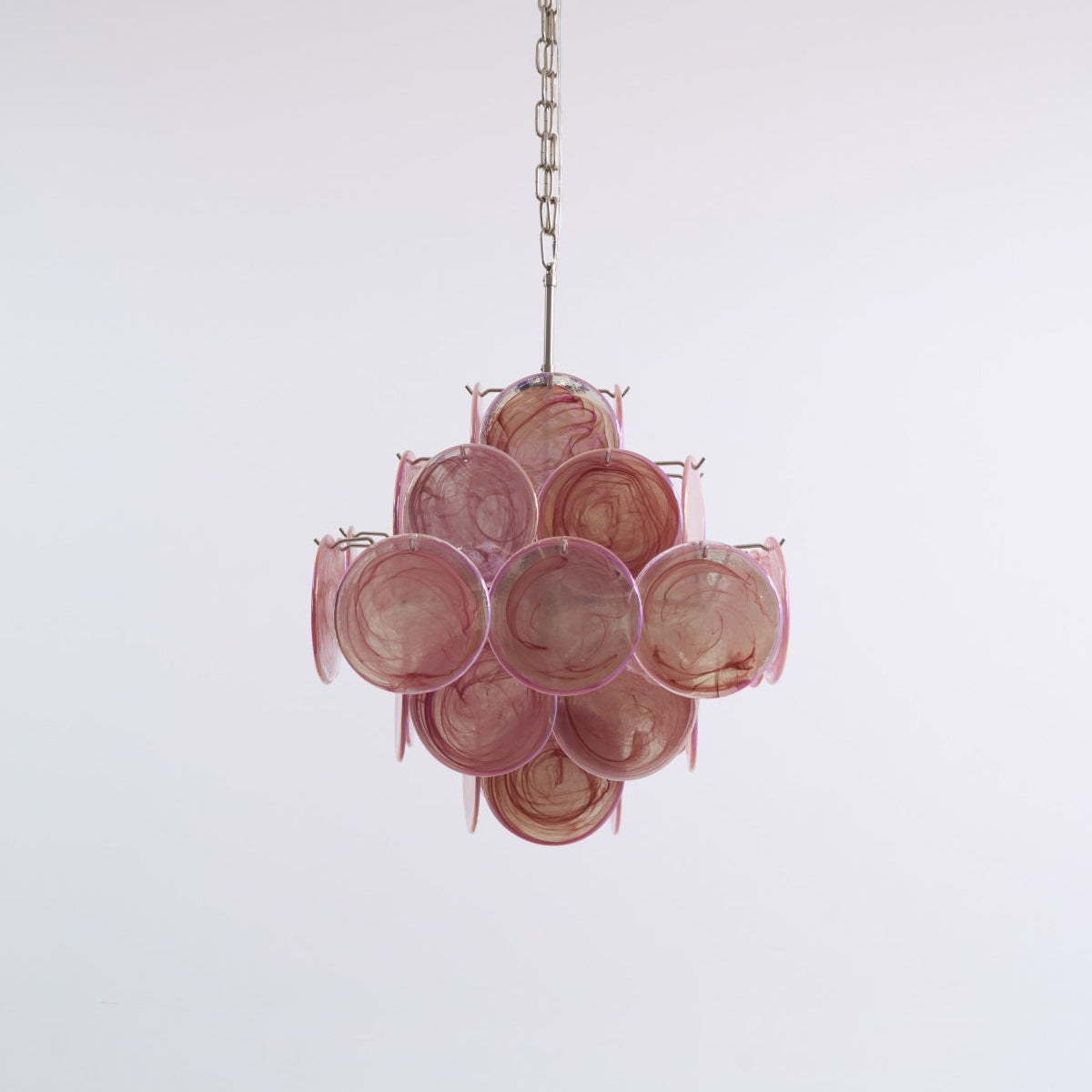 Aurelia Pink Glass Chandelier
