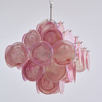 Aurelia Pink Glass Chandelier