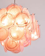 Aurelia Pink Glass Chandelier