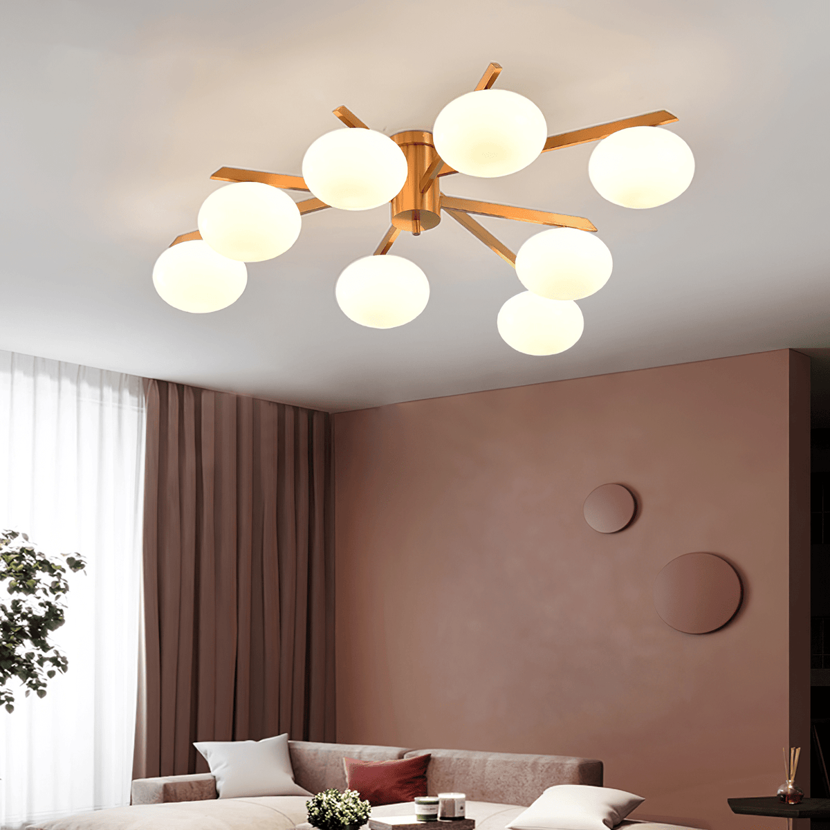 Globe Sputnik Ceiling Lamp