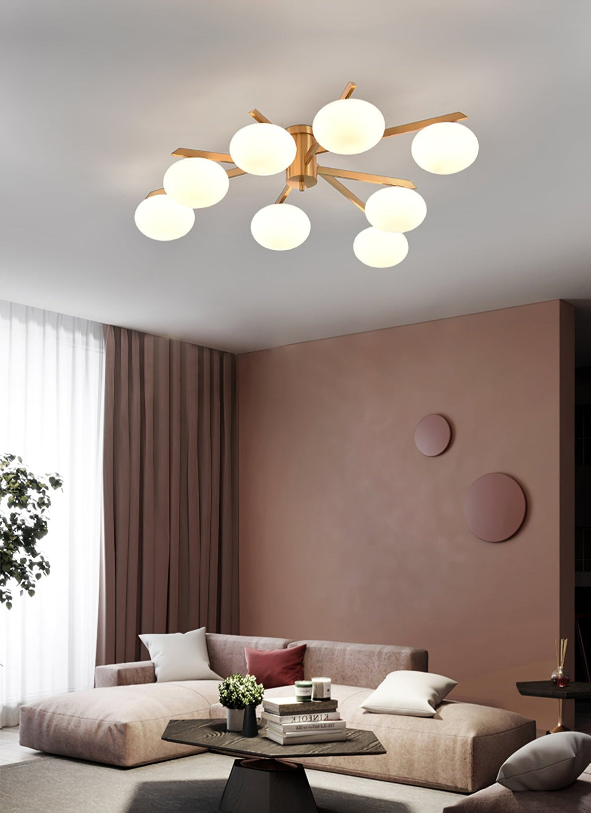 Globe Sputnik Ceiling Lamp