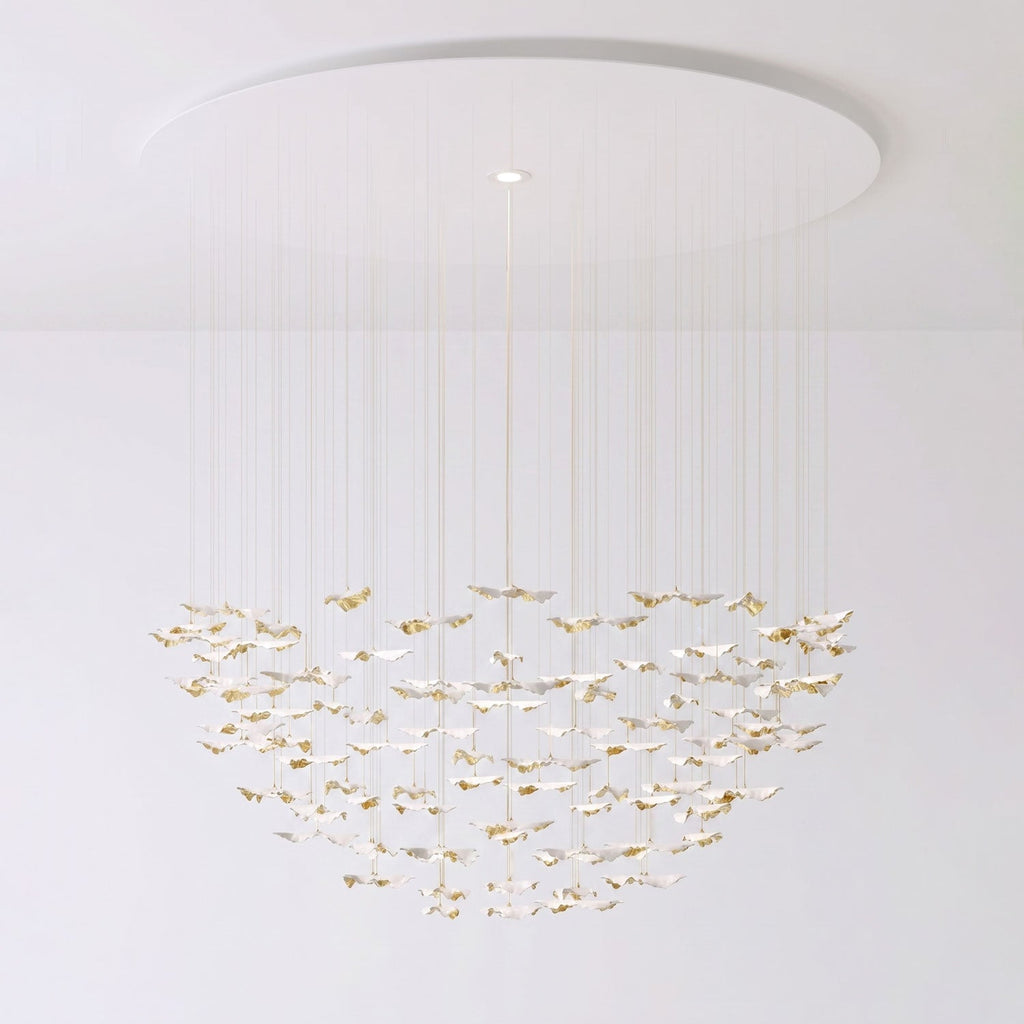 Leaf Twisted Sculptural Customize Chandelier