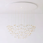 Leaf Twisted Sculptural Customize Chandelier