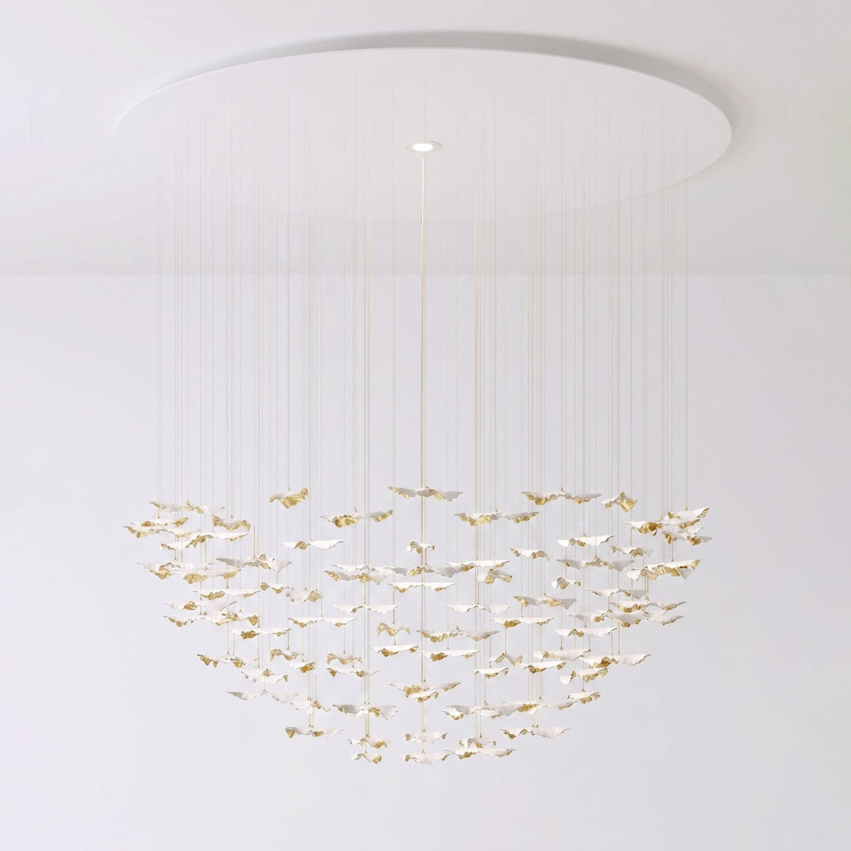 Leaf Twisted Sculptural Customize Chandelier