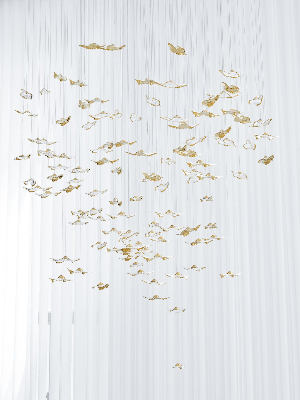 Leaf Twisted Sculptural Customize Chandelier