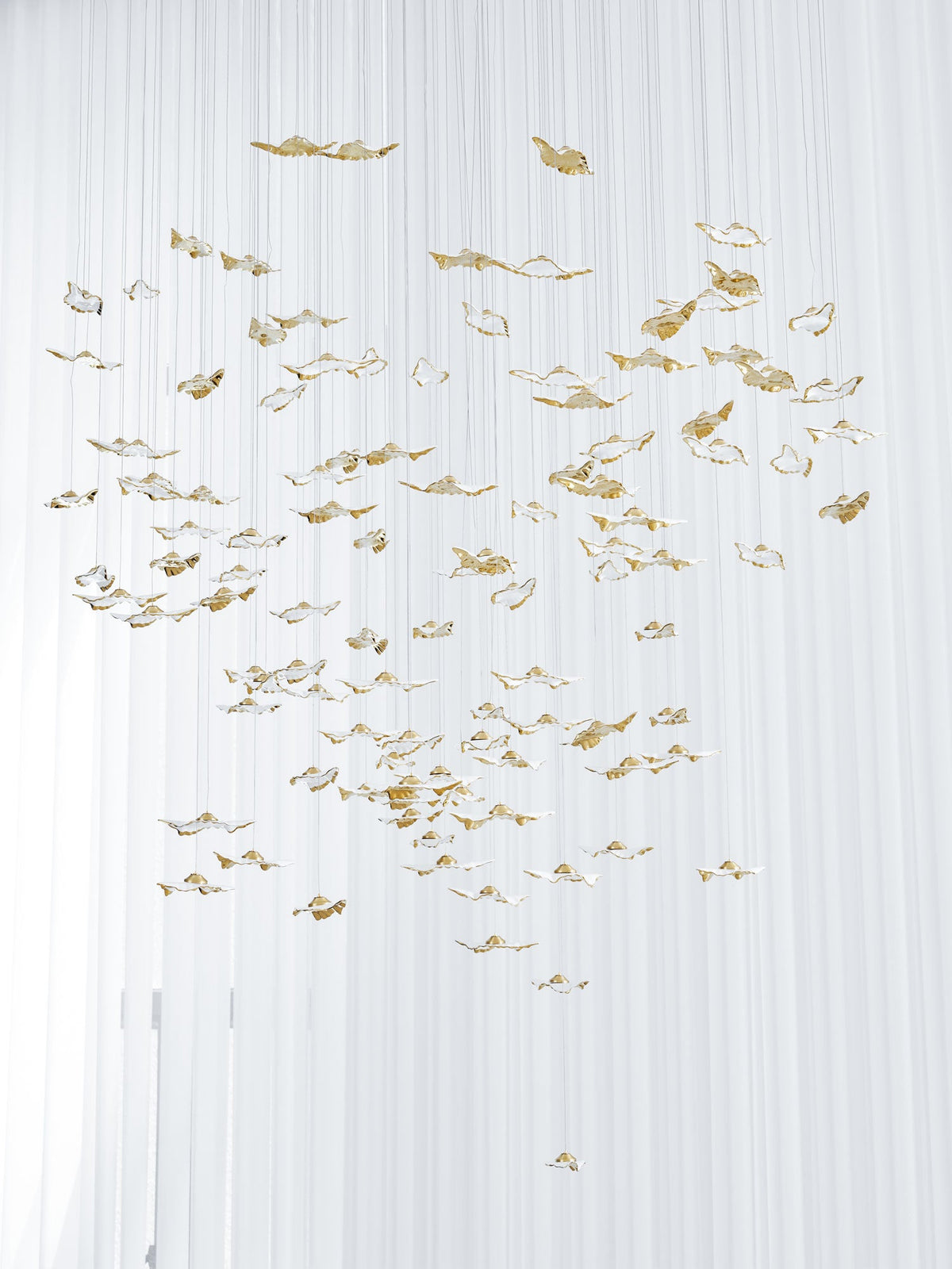 Leaf Twisted Sculptural Customize Chandelier