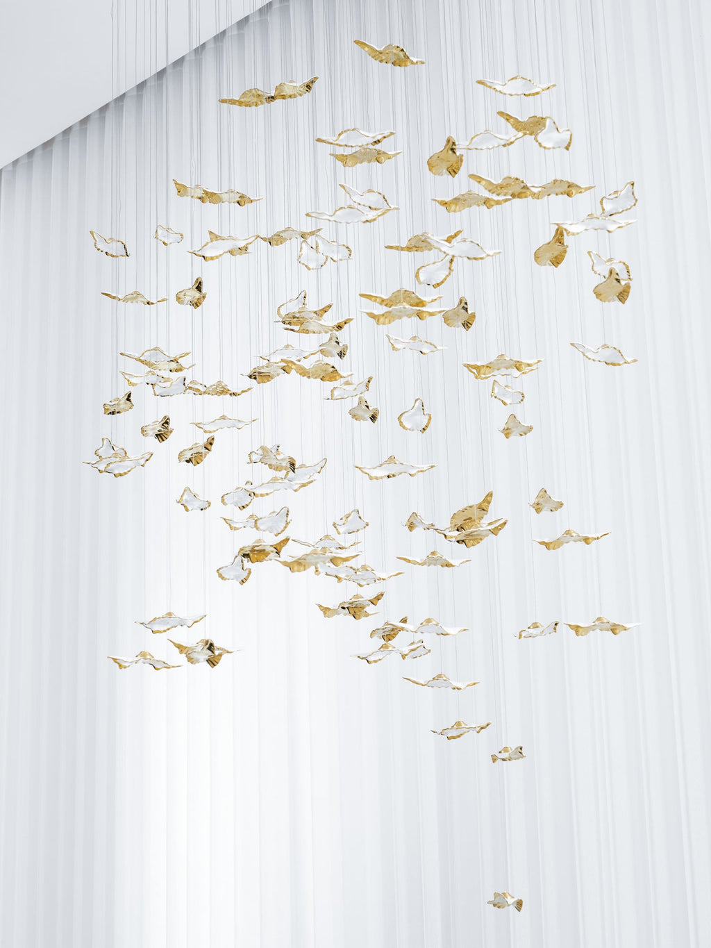 Leaf Twisted Sculptural Customize Chandelier