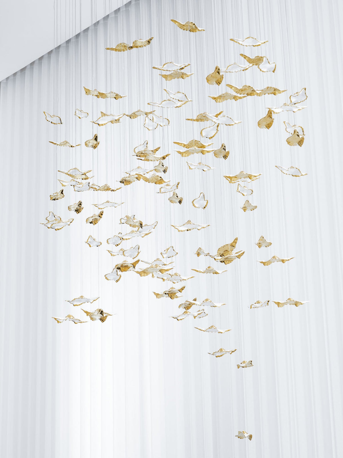Leaf Twisted Sculptural Customize Chandelier