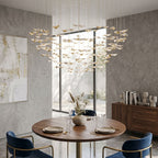 Leaf Twisted Sculptural Customize Chandelier
