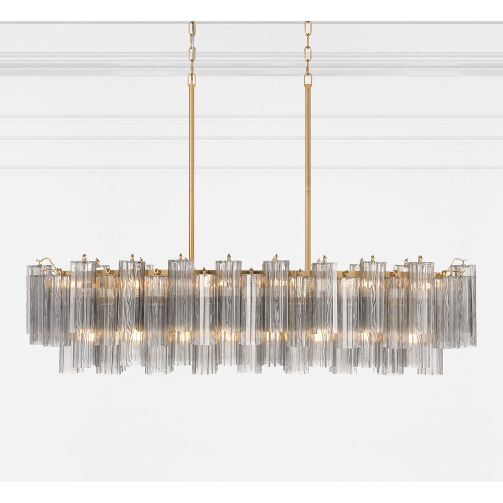 Eloria Glass Linear Chandelier