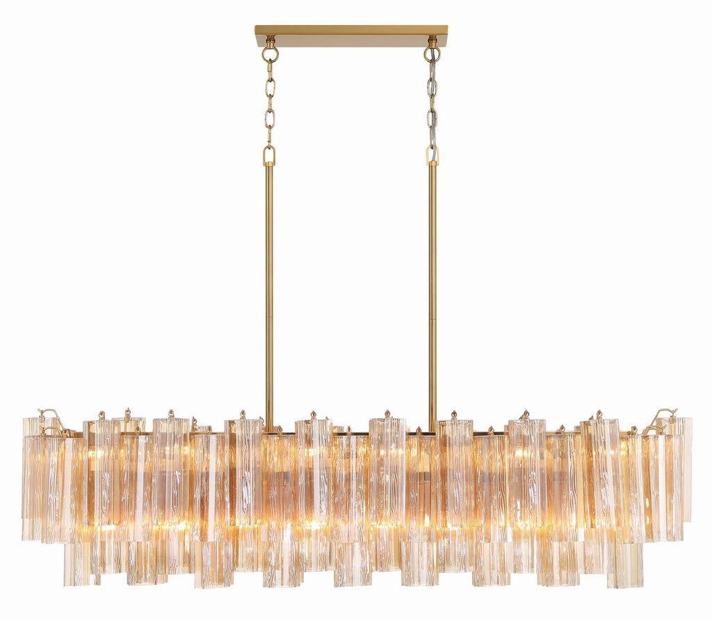Eloria Glass Linear Chandelier