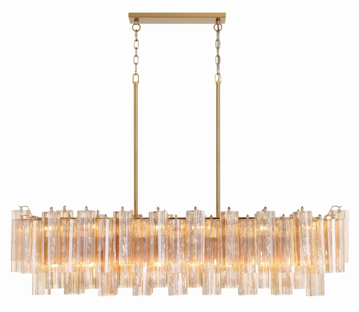 Eloria Glass Linear Chandelier