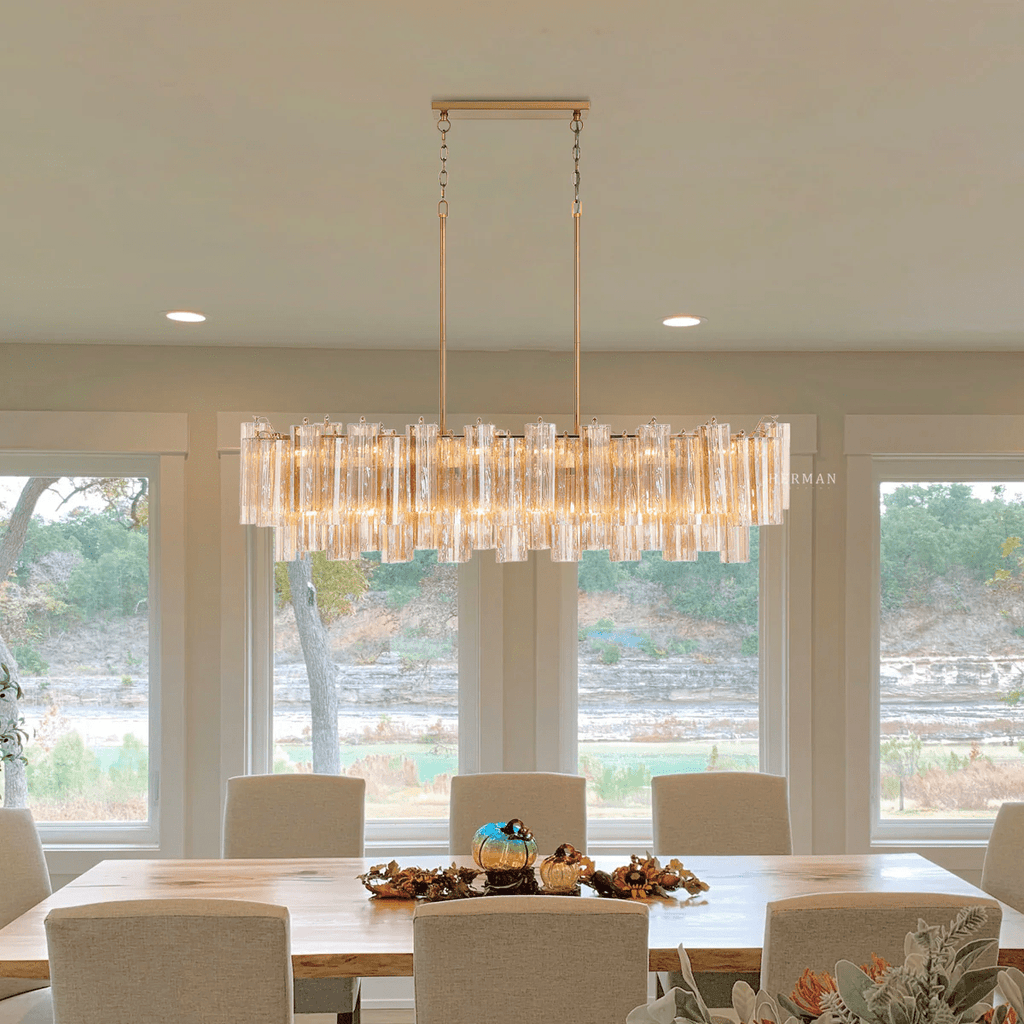 Eloria Glass Linear Chandelier