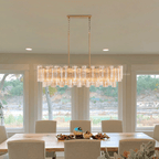 Eloria Glass Linear Chandelier