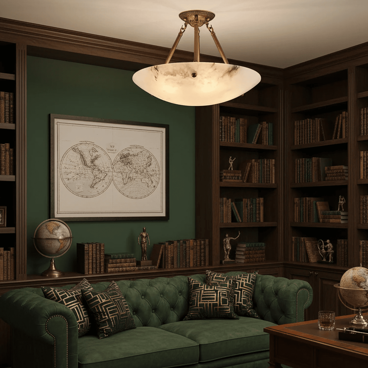 Calyra Alabaster Ceiling Light