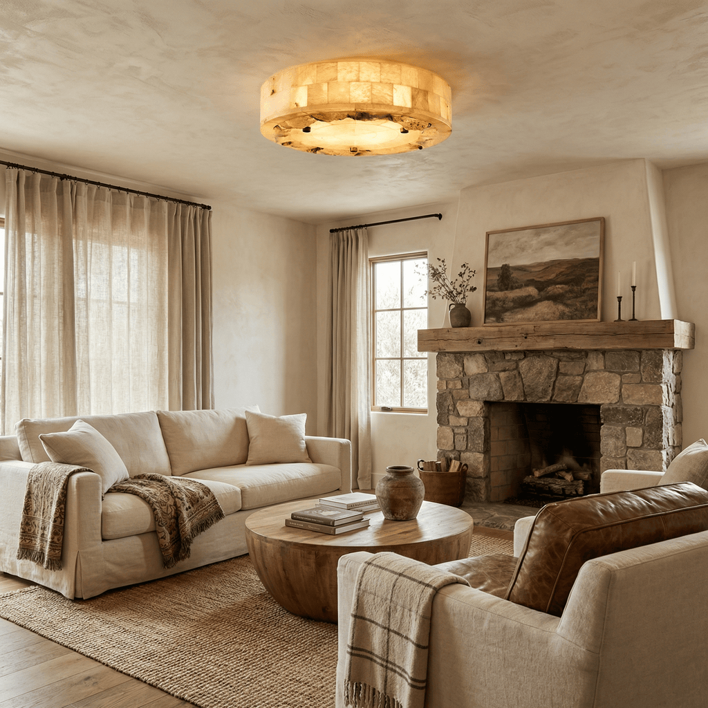 Luriel Alabaster Ceiling Light
