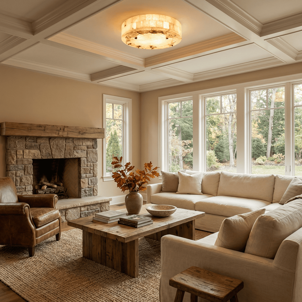 Luriel Alabaster Ceiling Light