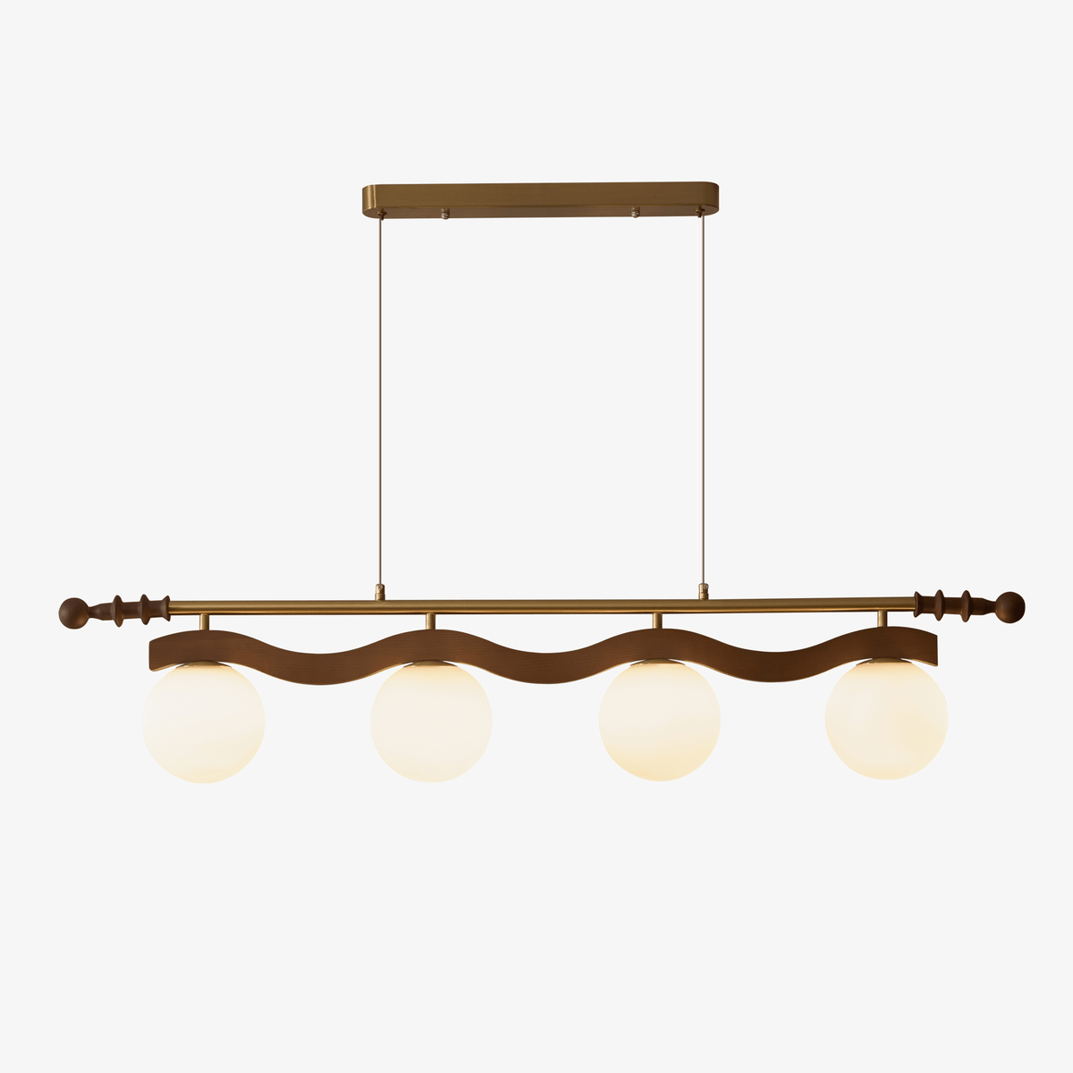 Sinuara Ribbon Globe Linear Chandelier