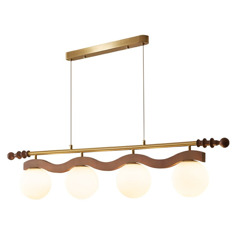 Sinuara Ribbon Globe Linear Chandelier