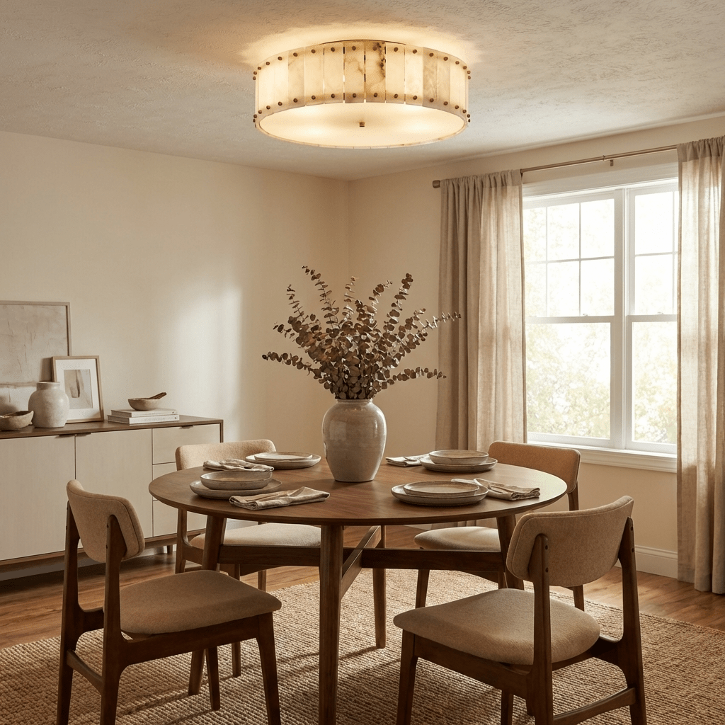 Aurelia Alabaster Ring Ceiling Lamp