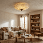 Lotus Bloom Pleated Ceiling Light