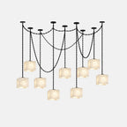 Cascade Chain Cube Chandelier