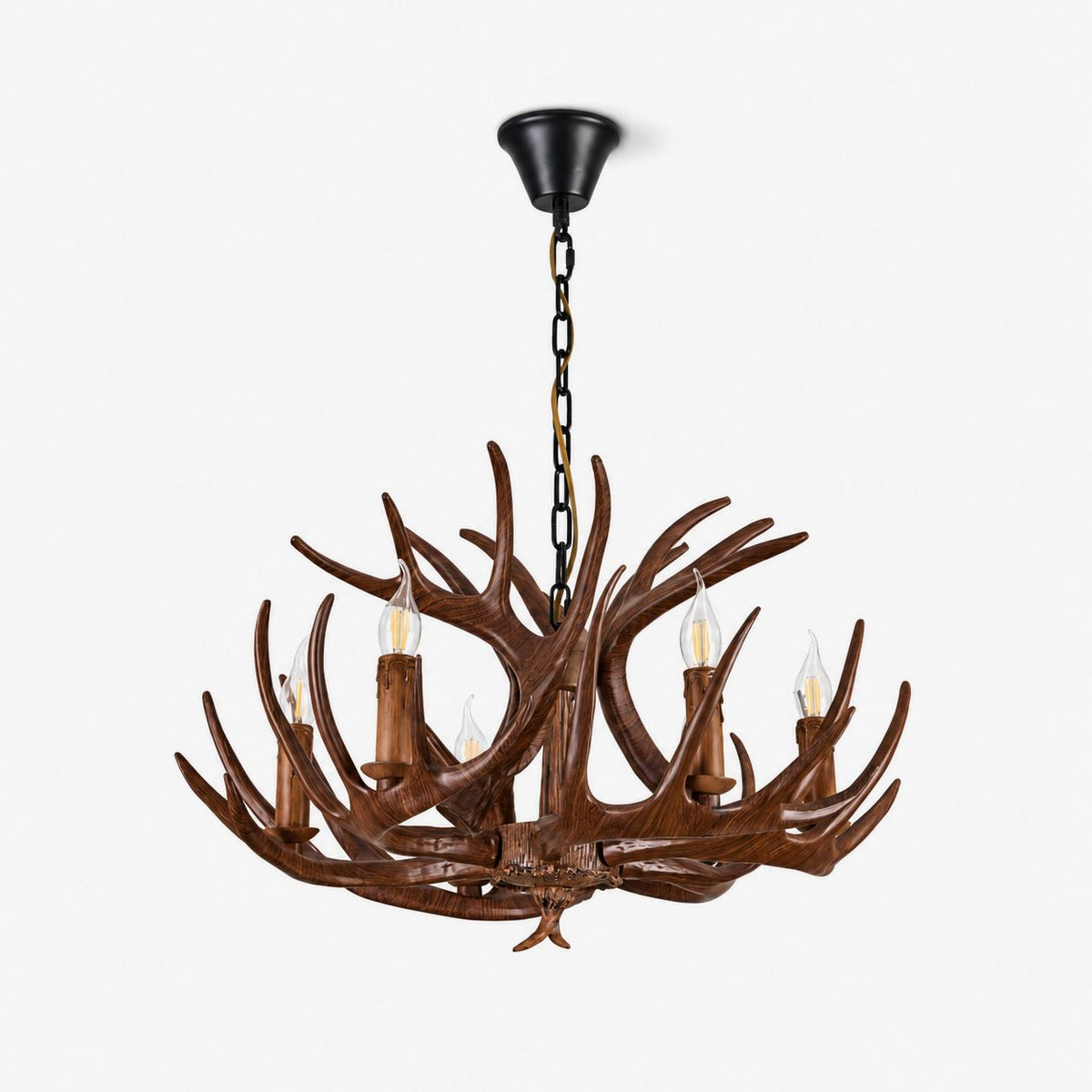 Rustic Antler Lodge Chandelier