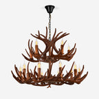 Rustic Antler Lodge Chandelier