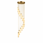 Column Alabaster Staircase Chandelier