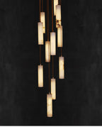 Column Alabaster Staircase Chandelier
