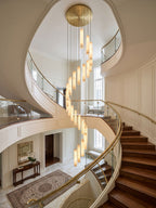 Column Alabaster Staircase Chandelier