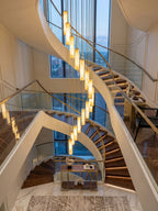 Column Alabaster Staircase Chandelier
