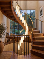 Column Alabaster Staircase Chandelier